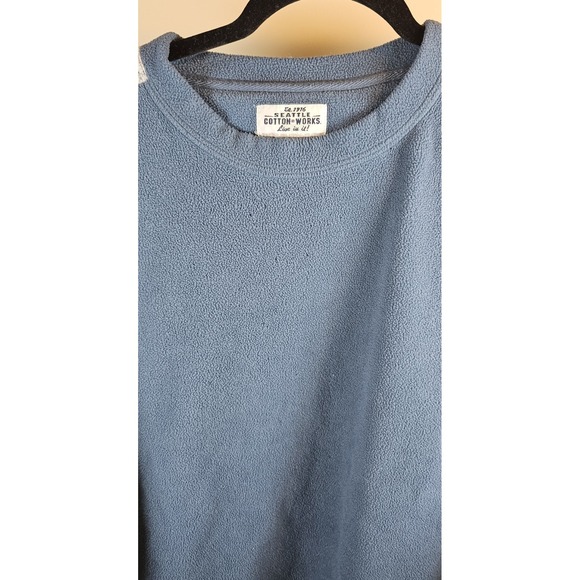 Seattle Cotton Works Sweater, Men's X-Large, Black Red, Blue,Gray Vintage 2000 - Picture 3 of 6